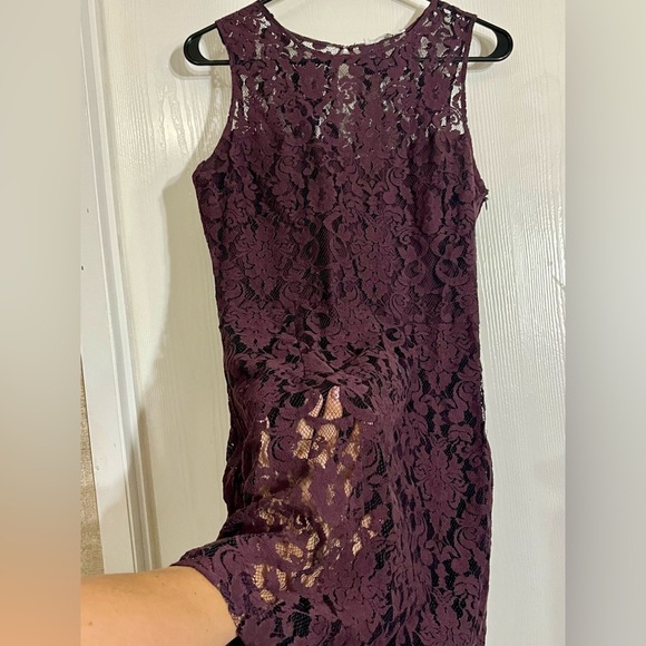 BB Dakota Dark Lace Overlay Dress - Picture 5 of 7